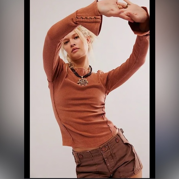 Free People We The Free Soul Sister Layering Top-Cedarwood - Picture 6 of 16